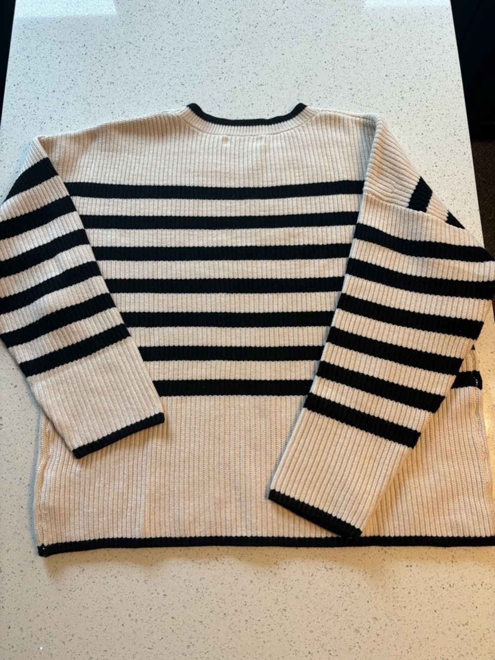 Primark Cream and Black Striped, Nautical Sweater